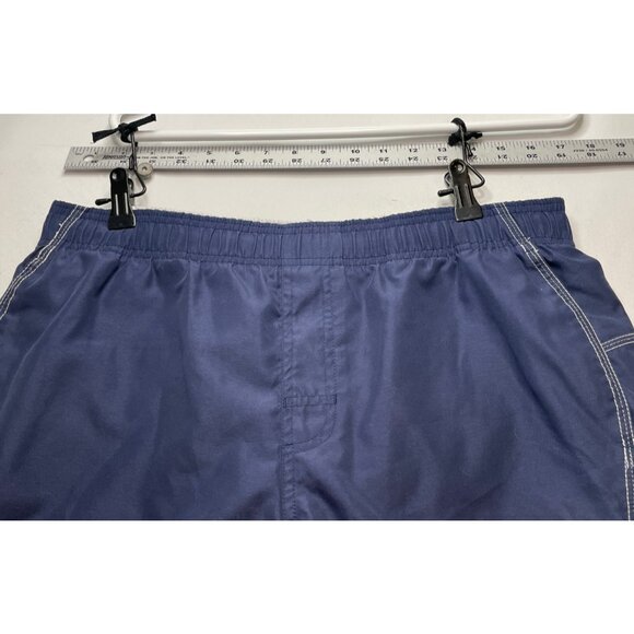 Nike swim trunks shorts mens medium 31 x 7 drawstrings blue - Picture 2 of 9